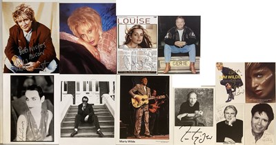 Lot 247 - ASSORTED SIGNED ITEMS - ROCK AND POP STARS INC ROD STEWART