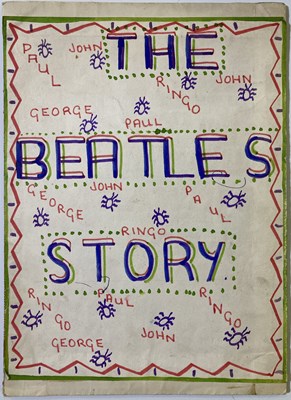 Lot 218 - BEATLES STORY SCRAPBOOK SIGNED TWICE BY RINGO STARR