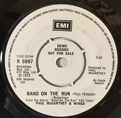 Lot 20 - PAUL MCCARTNEY - BAND ON THE RUN 7" (ORIGINAL UK DEMO - R 5997)