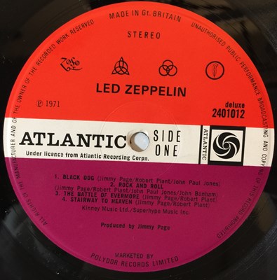 Lot 737 - LED ZEPPELIN - IV LP (UK ORIGINAL/ INVERTED FEATHER - 2401012)