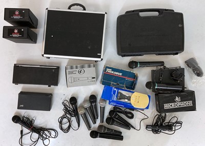 Lot 33 - ASSORTED DYNAMIC MICROPHONES (SHURE/CARLSBRO/PHILLIPS)