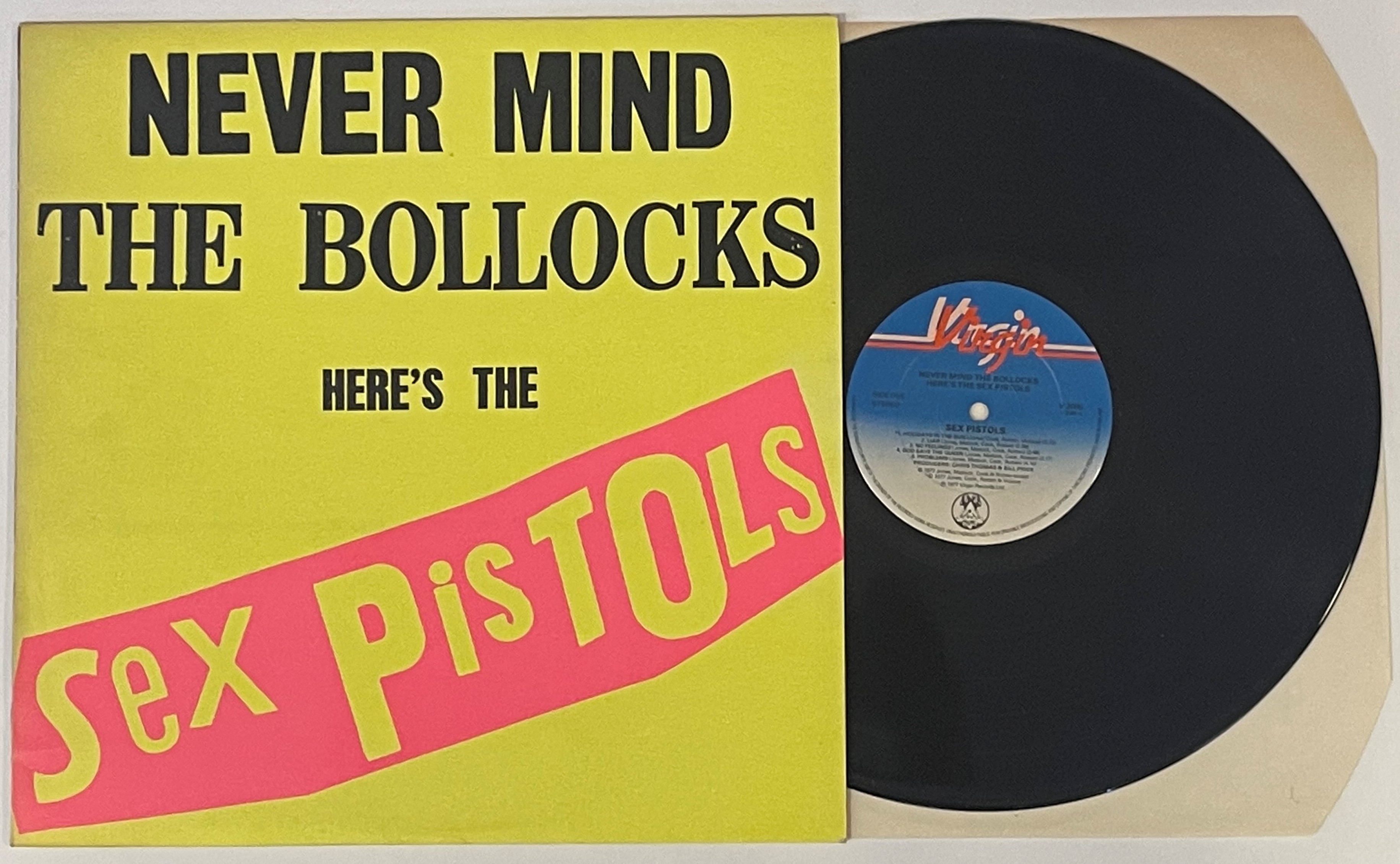 Lot 42 - SEX PISTOLS - NEVER MIND THE BOLLOCKS LP (UK '