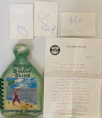 Lot 324 - THE POLICE SIGNED ITEMS