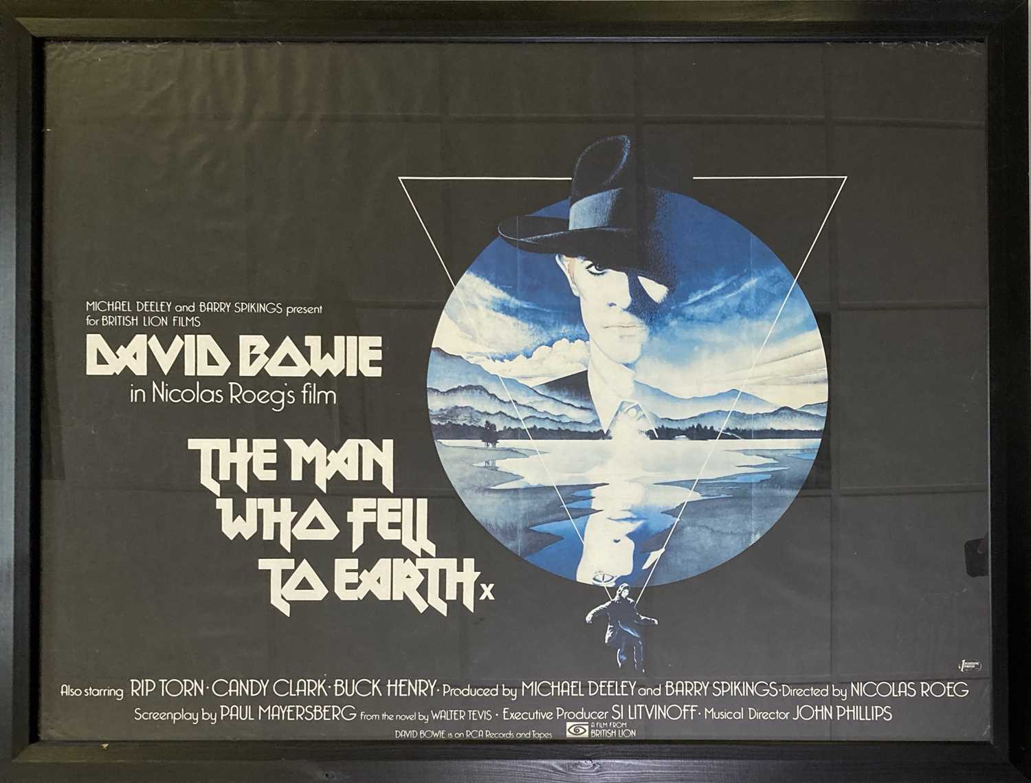 Lot 49 - DAVID BOWIE THE MAN WHO FELL TO EARTH ORIGINAL UK QUAD FILM POSTER.