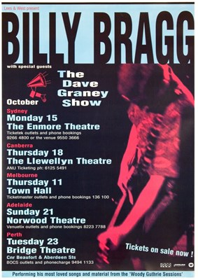 Lot 212 - BILLY BRAGG POSTERS