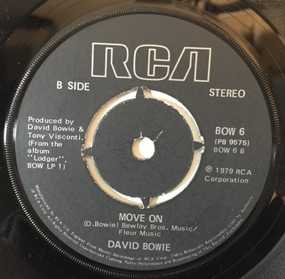 Lot 390 - DAVID BOWIE - ASHES TO ASHES 7" ('TRANSLUCENT RED' VINYL PRESSING - BOW 6)