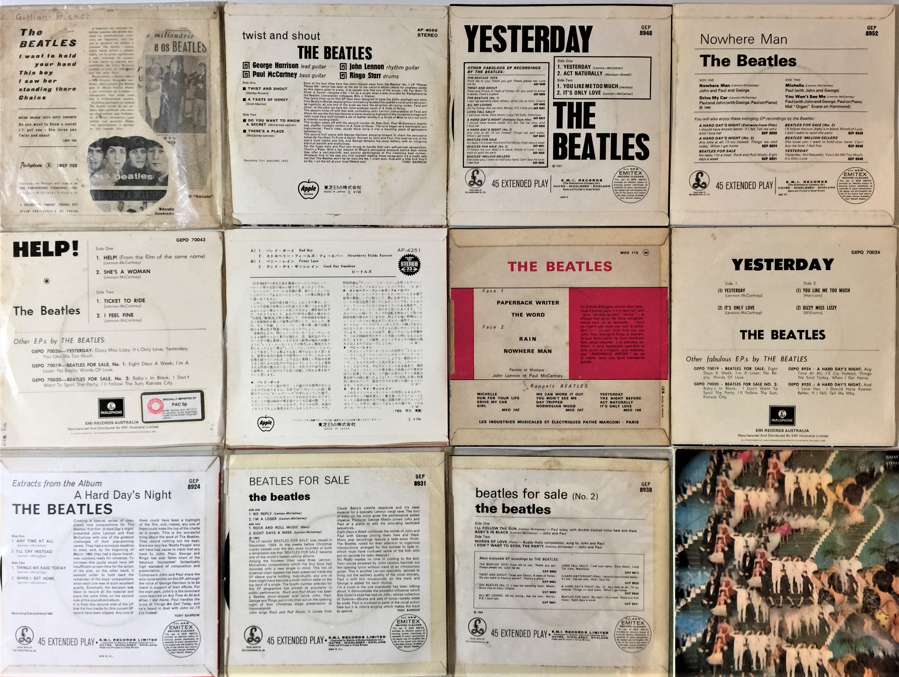 Ep Collection Lot 61 - THE BEATLES - EP COLLECTION (UK & OVERSEAS)