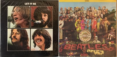 Lot 63 - THE BEATLES - LET IT BE/SGT. PEPPER'S - LIMITED EDITION 1978 COLOURED VINYL PRESSINGS