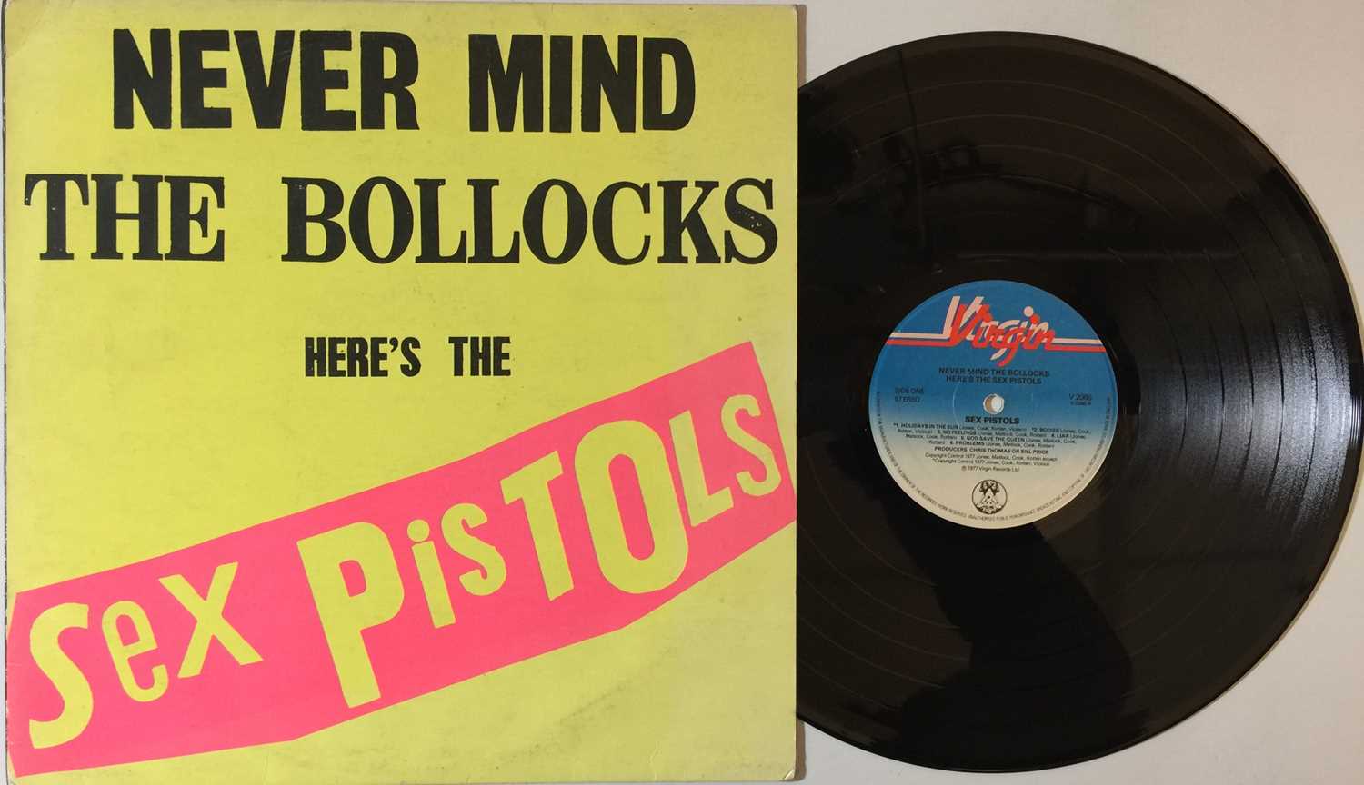 Lot 711 - SEX PISTOLS - NEVER MIND THE BOLLOCKS LP (BLANK BACK - V2086)