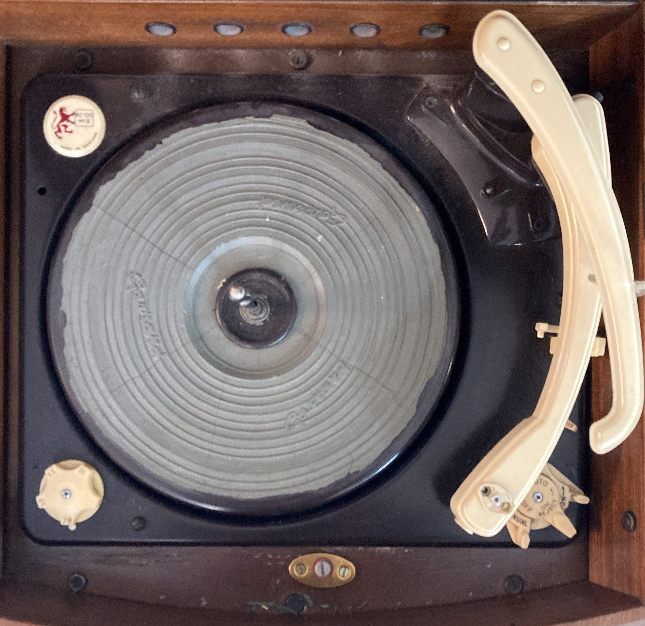 Lot 46 PYE BLACK BOX RECORD PLAYER & GRUNDIG TK23.