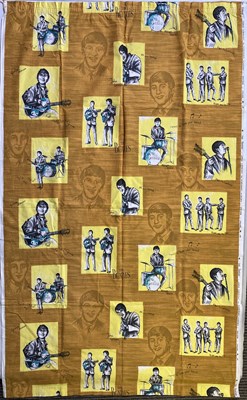 Lot 151 - THE BEATLES - TWO PIECES OF ORIGINAL DUTCH MADE FABRIC.