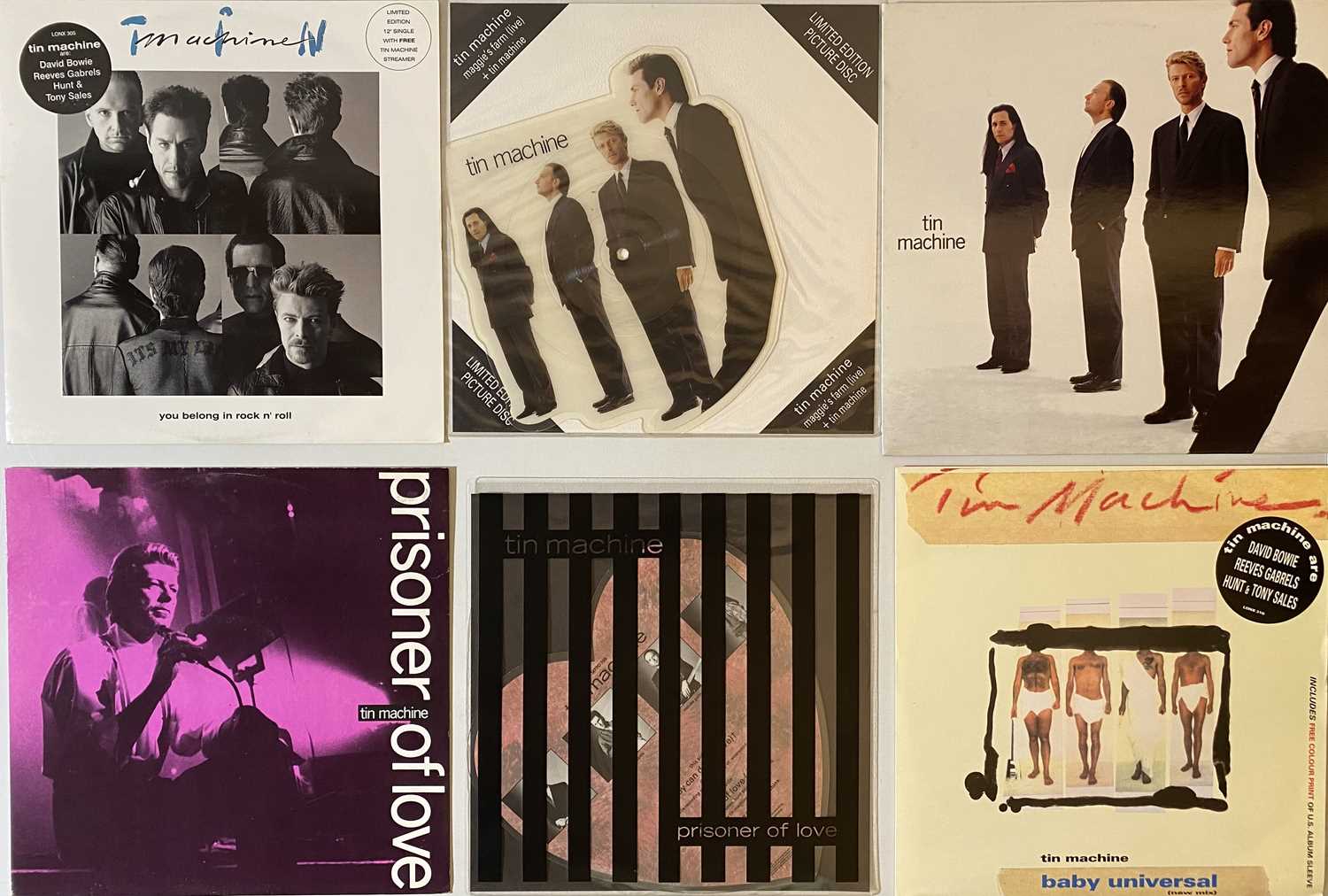 Lot 782 - TIN MACHINE/ DAVID BOWIE - LPs/ 12" COLLECTION