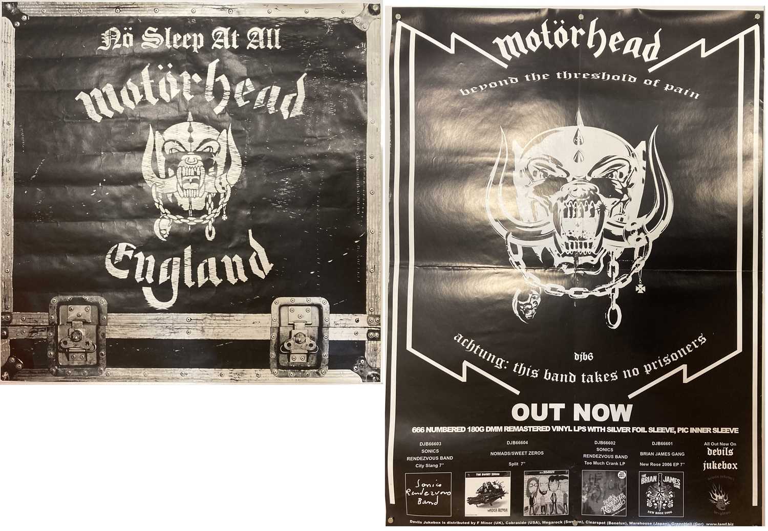 Lot 189 - MOTORHEAD POSTERS