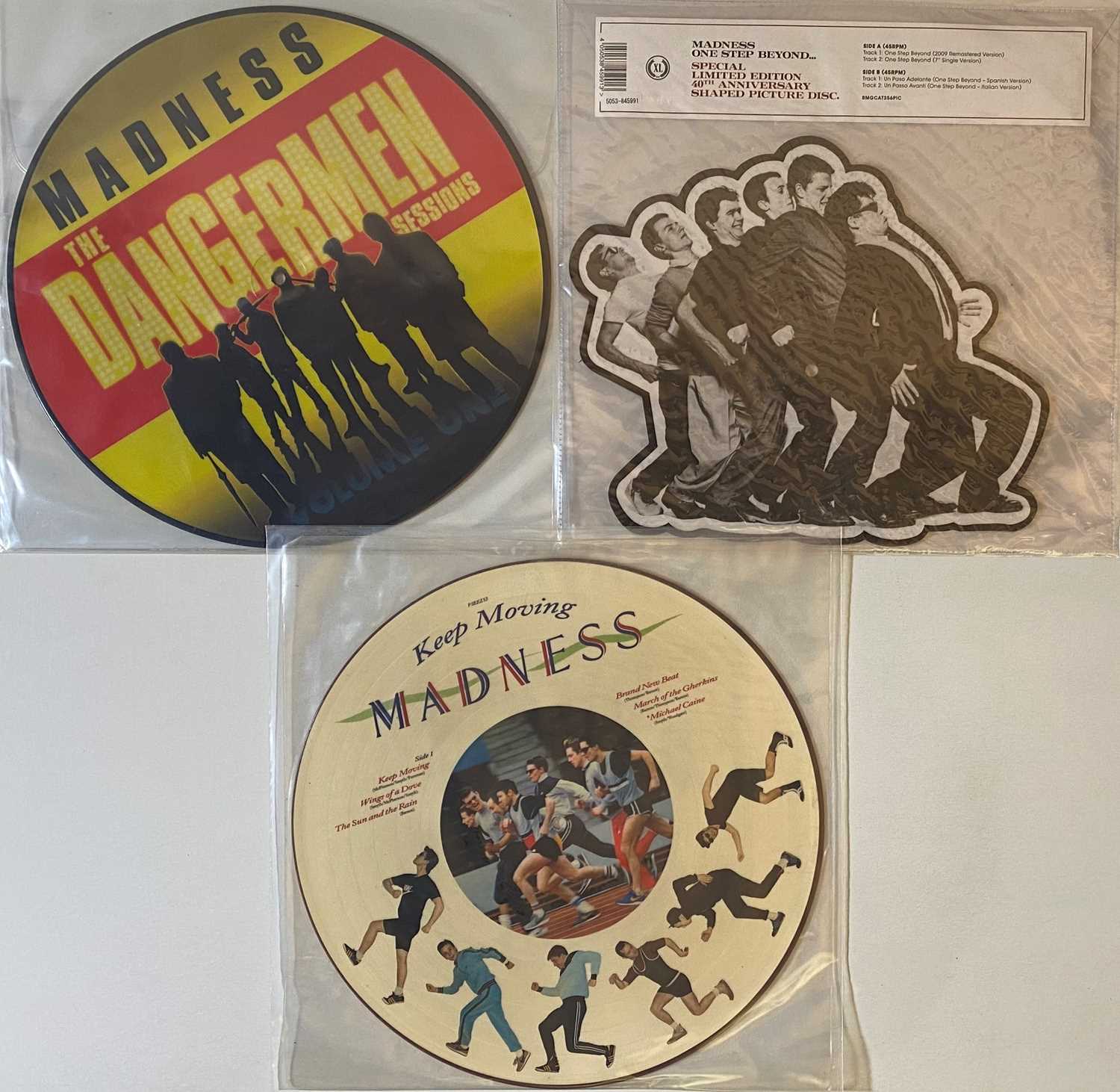 Lot 870 - MADNESS - LIMITED EDITION PICTURE/SHAPED DISC RELEASES