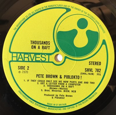 Lot 114 - PETE BROWN & PIBLOKTO - THOUSANDS ON A RAFT LP (SHVL 782)