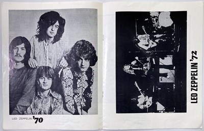 Lot 409 - LED ZEPPELIN - 1973 CONCERT PROGRAMME AND TICKET STUBS.