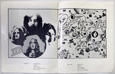 Lot 409 - LED ZEPPELIN - 1973 CONCERT PROGRAMME AND TICKET STUBS.