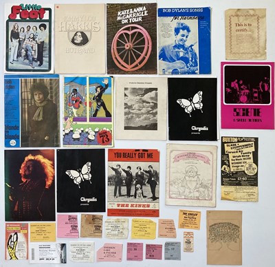 Lot 174 - 1970S CONCERT PROGRAMMES AND TICKETS.