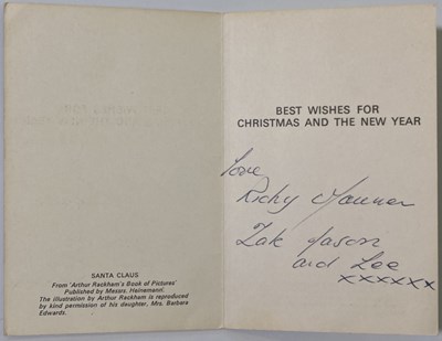 Lot 232 - A CHRISTMAS CARD FROM RINGO STARR.