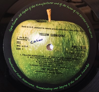 Lot 75 - THE BEATLES - YELLOW SUBMARINE LP (ORIGINAL UK MONO COPY - PMC 7070)