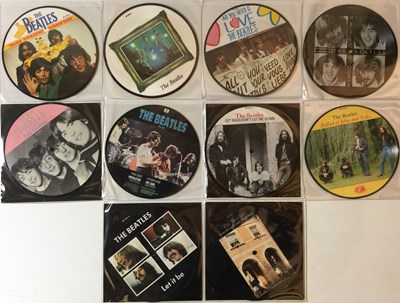 Lot 82 - THE BEATLES - COMPLETE 7" PICTURE DISC SET.