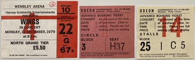 Lot 206 - WINGS PROGRAMMES AND TICKETS.