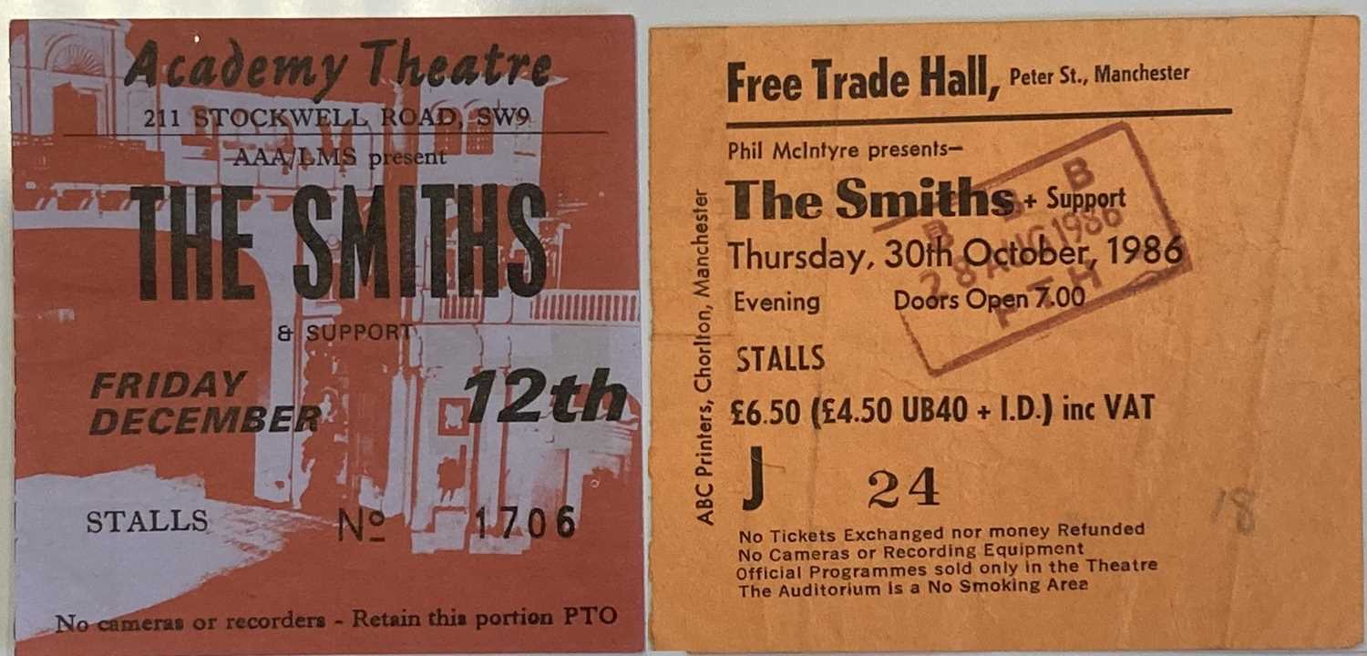 Lot 444 THE SMITHS TICKETS FOR FINAL CONCERTS