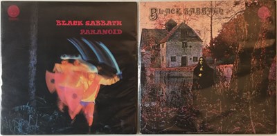 Lot 875 - BLACK SABBATH - BLACK SABBATH/PARANOID LPs (EARLY UK VERTIGO 'BIG SWIRL' COPIES)