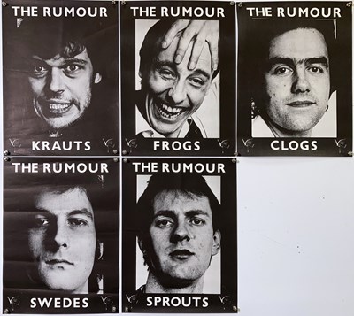 Lot 230 - THE RUMOUR - STIFF RECORDS POSTER SET.