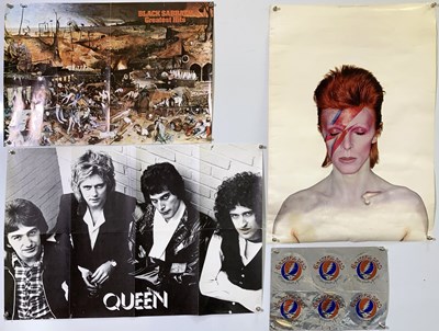 Lot 232 - CLASSIC ROCK AND POP POSTERS - QUEEN / BOWIE.