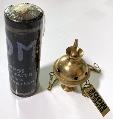Lot 73 - DEPECHE MODE - PROMOTIONAL INCENSE BURNER AND CANDLE.