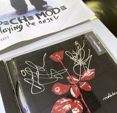 Lot 78 - DEPECHE MODE - SIGNED CD AND POSTERS.