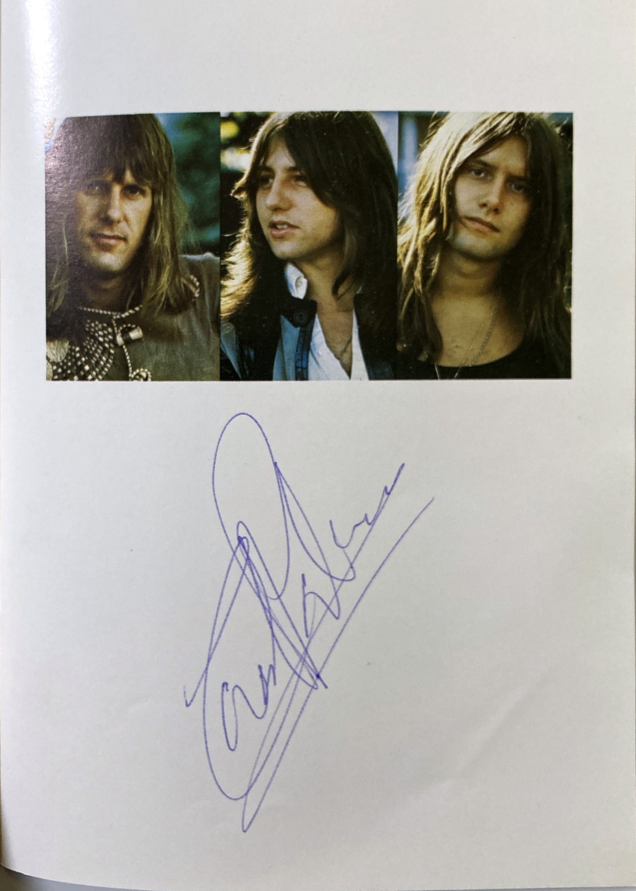 Lot 175 - EMERSON, LAKE AND PALMER - SIGNED PROGRAMME