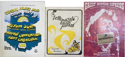 Lot 167 - 1970S FESTIVAL PROGRAMMES, TICKETS, HANDBILLS - INC GRATEFUL DEAD / BLACK SABBATH.