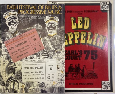 Lot 256 - LED ZEPPELIN / BATH FESTIVAL - PROGRAMMES AND TICKETS.