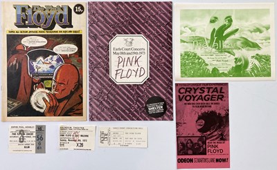 Lot 404 - PINK FLOYD - 1970S PROGRAMMES AND TICKET STUBS.