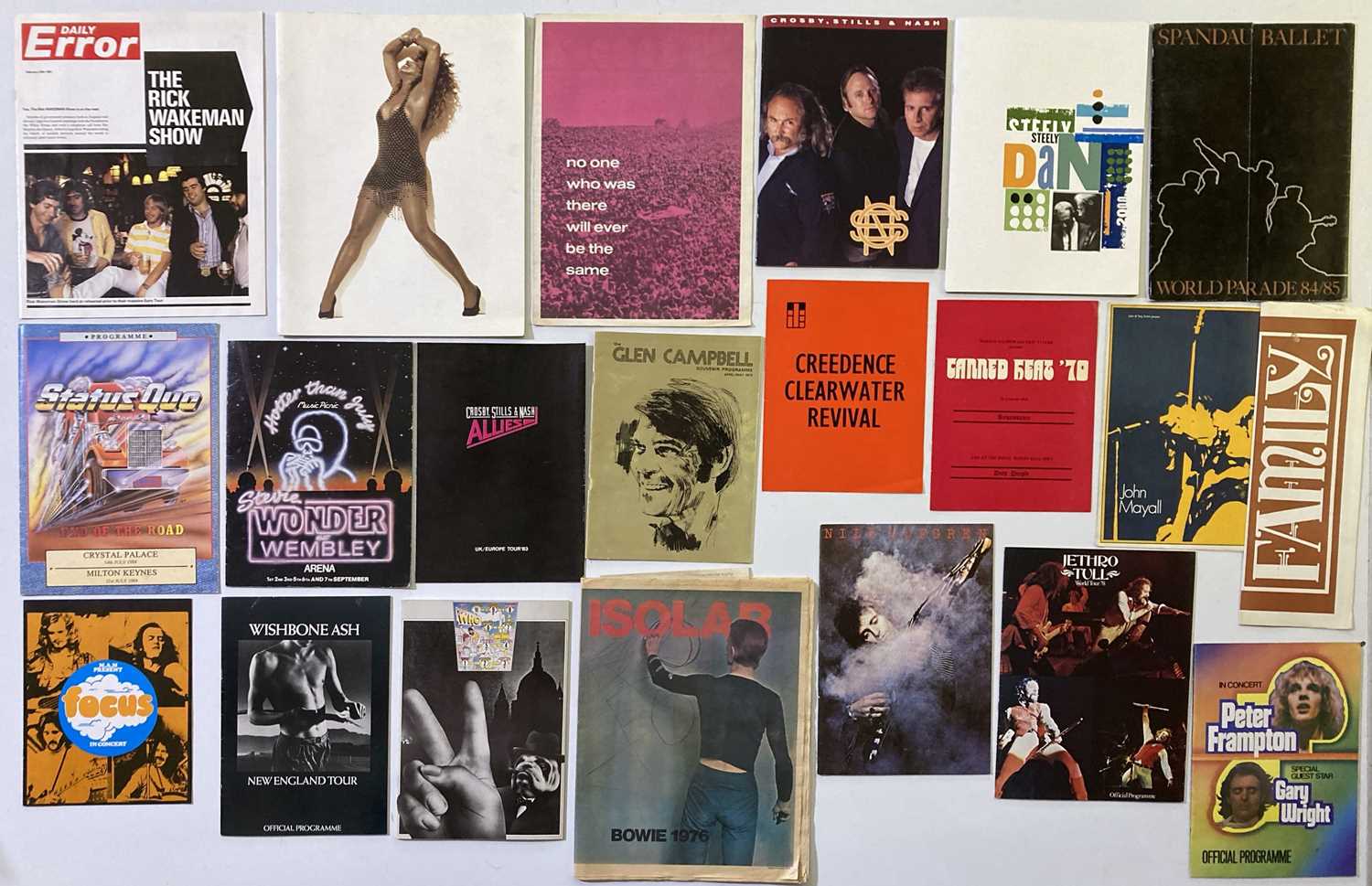 Lot 179 - 1970S CONCERT PROGRAMME ARCHIVE - SOME WITH