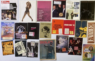 Lot 179 - 1970S CONCERT PROGRAMME ARCHIVE - SOME WITH TICKETS.