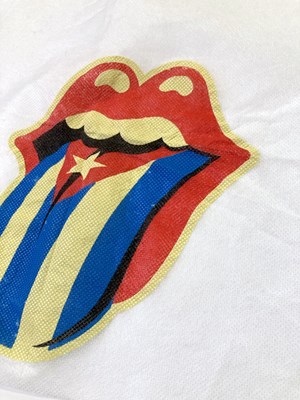 Lot 283 - THE ROLLING STONES - 2016 OLE SOUTH AMERICAN TOUR - AIRPLANE HEAD REST COVERS.