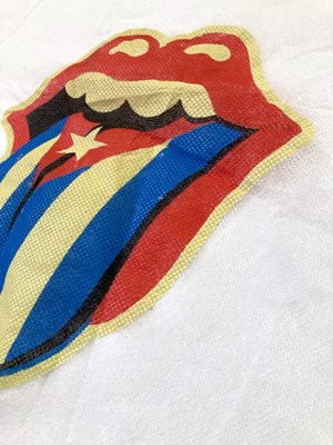 Lot 284 - THE ROLLING STONES - 2016 OLE SOUTH AMERICAN TOUR - AIRPLANE HEAD REST COVERS.