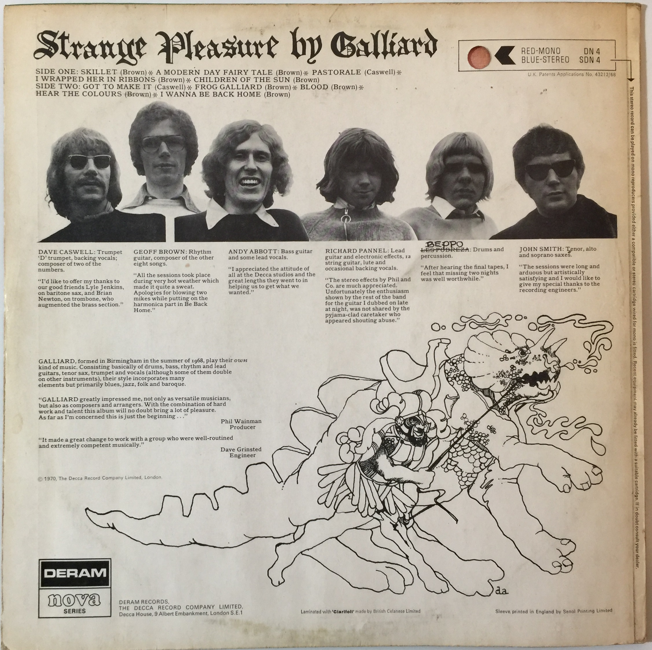 Galliard ‎/ Strange Pleasure 英国盤 限定値下げ-