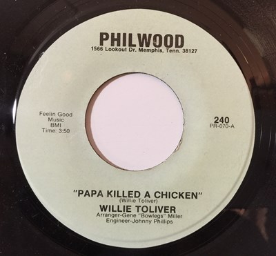 Lot 1167 - WILLIE TOLIVER - PAPA KILLED A CHICKEN/ PT2 - US 7" (PHILWOOD 240)