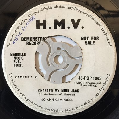 Lot 1008 - JO ANN CAMPBELL - YOU MADE ME LOVE YOU 7" (UK DEMO - 45-POP 1003)