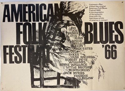 Lot 152 - AMERICAN FOLK BLUES FESTIVAL 1966 POSTER