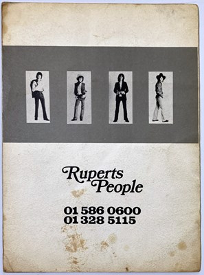 Lot 165 - RUPERT'S PEOPLE - AN ORIGINAL PROMO BOOKLET.