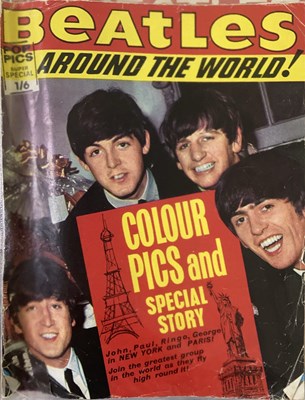 Lot 135 - BEATLES AND MUSIC BOOKS - INC BEATLES 1960S MAGAZINES/PROGRAMMES.