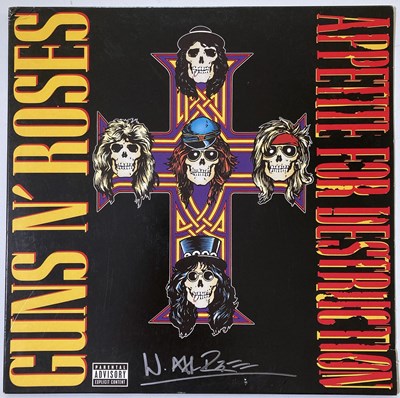 Lot 341 - GUNS N ROSES - APPETITE FOR DESTRUCTION SIGNED BY AXL ROSE.