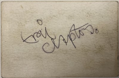 Lot 275 - ERIC CLAPTON SIGNED BUSINESS CARD