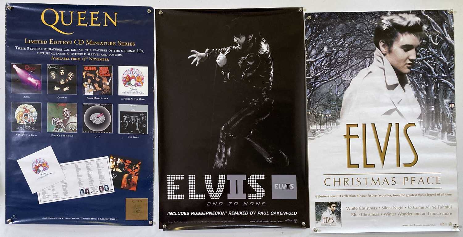 Lot 235 - ROCK PROMO POSTERS (BOWIE, ELVIS & QUEEN).