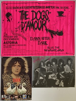 Lot 245 - PUNK / GLAM / ROCK POSTERS INC RAMONES TOUR / NEW YORK DOLLS SIGNED.